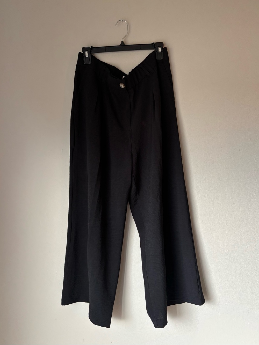 Wide Leg Black Women's Pants